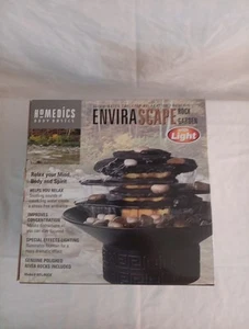 Homedics Envirascape Fountain Rock Garden Illuminated Tabletop Vintage 2002 New - Picture 1 of 13