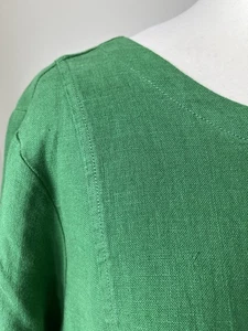 Seasalt Painting Class Linen Dress Green Size 24 - Picture 1 of 4