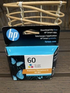 Oryginalny trójkolorowy wkład atramentowy HP 60 (CC643WN #140) EXP STYCZEŃ 2025 - Zdjęcie 1 z 6