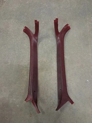 1973-1991 Chevy GMC Truck Suburban Blazer Red A-Pillar Interior Headliner Trim - Image 1 of 4