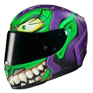 Hjc Casco Moto Casco Rpha 11 Green Goblin Marvel Mc48sf Ce U - Imagen 1 de 3