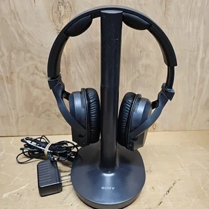 Sony WH-RF400 Wireless Headphones w/TMR RF 400 Transmitter WITH CHARGING BASE  - Picture 1 of 7