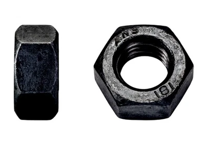 DIN 934 Sechskantmuttern Kl. 8 Stahl blank schwarz Feingewinde M8 - M30 - Bild 1 von 2