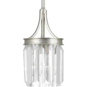 Progress Lighting P5320 Silver Glimmer Single Light 6"W Mini Pendant - Picture 1 of 4