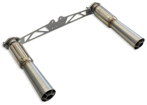 Porsche Bursch Racing 911 Megaphone Set with Silencer BA-7915-SS BA7915SS - Picture 1 of 2