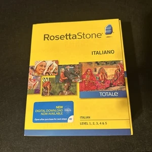Rosetta Stone Italiano Version 4 Level 1-5 1, 2, 3, 4, 5 Italienisch lernen BRANDNEU - Bild 1 von 5