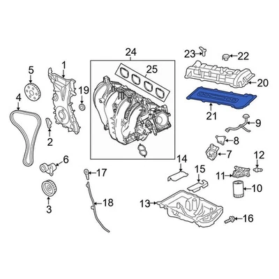 For Ford Focus 2005-2011 Ford 1S7Z6584BA Engine Valve Cover Gasket Foto 1 de 4