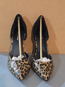 Michael Antonio Lander Leo Women's 8 Leopard Print Stilleto Heels Microfiber A1 - Picture 1 of 5