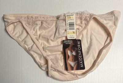 Vtg Maidenform Delectables Cotton Blend French Bikini Womens Sz L 25888 NWT - Image 1 of 4