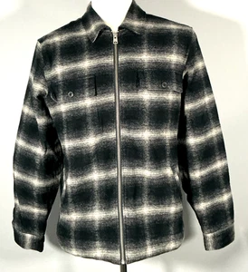AllSaints Marley Men's Size L Nite Blue Plaid Jacket NWT - Picture 1 of 8