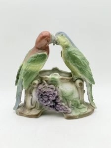 Kissing Birds Topf Vintage Papageien - Bild 1 von 8