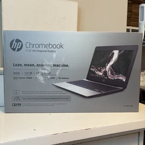 HP Chromebook 11.6" Intel Celeron N3060 1.6GHz 4GB RAM 16 GB eMMC (11-v031nr) - Afbeelding 1 van 11