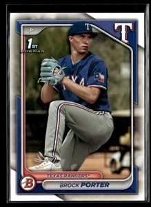 Brock Porter - 2024 1st Bowman Prospects Paper Base #BP-36 Texas Rangers - Picture 1 of 2