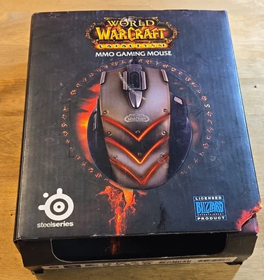 Steelseries World of Warcraft Cataclysm MMO Gaming Mouse WoW Tested Works - Image 1 of 4