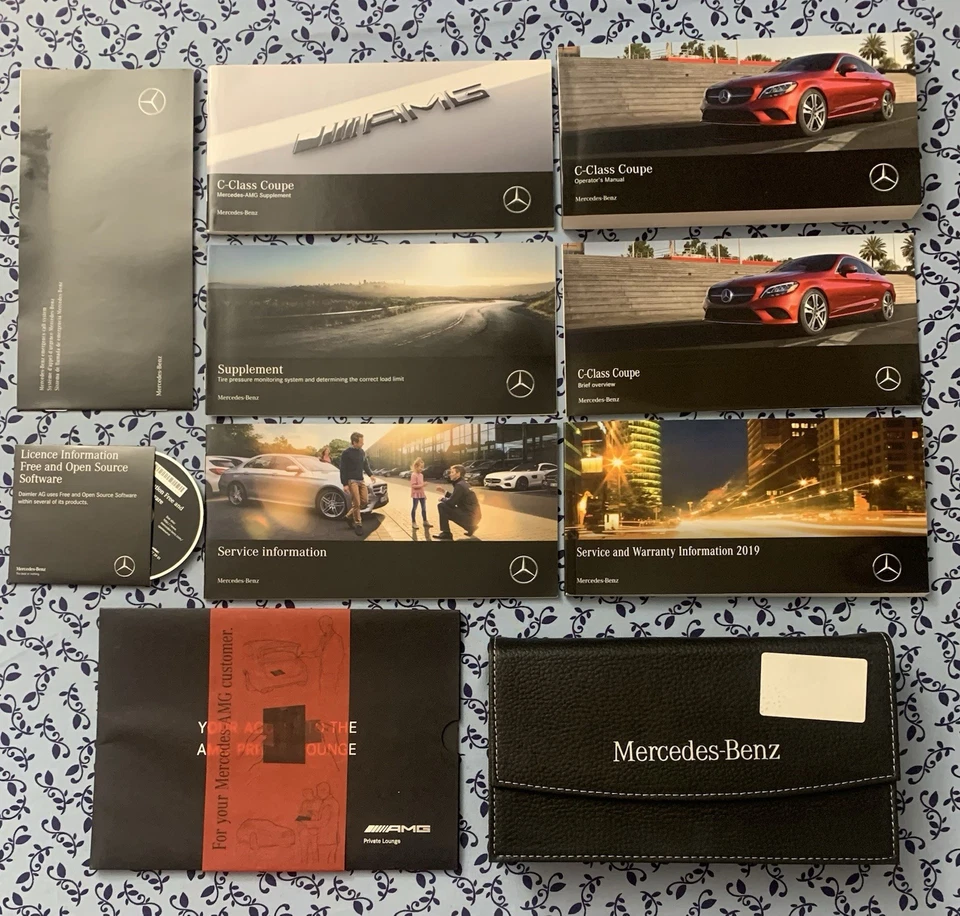 2019 MERCEDES C CLASS COUPE AMG OWNERS MANUAL NAVI C43 C63 C63S FULL OEM SET NEW - Image 1 of 1