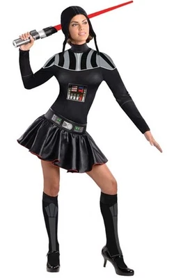 DISFRAZ DE HALLOWEEN SEXY DARTH VADER STAR WARS CON LICENCIA PARA MUJER ADULTA Foto 1 de 2