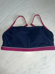 Women's Longline Square Neck Bikini Top All in Motion XL Sport Swim Bathing Suit - Picture 1 of 3