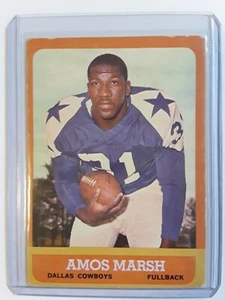 1963 Topps Amos Marsh Rookie #76 football card Dallas Cowboys SP - Picture 1 of 7