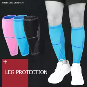Leg Sleeve Calf Compression Sleeves Sports Safety Pressure Sleeves Leg Support † - Picture 1 of 15