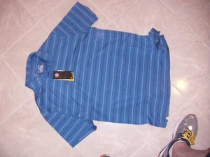 Under Armour Mens Golf Performance UA Striped Polo Shirt UM0556 BLUE XL NEW Bx01 - Picture 1 of 6