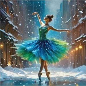 Diamond Painting Kits for Adults, Women in Snow Diamond Art Kits for Beginners.. - Picture 1 of 1