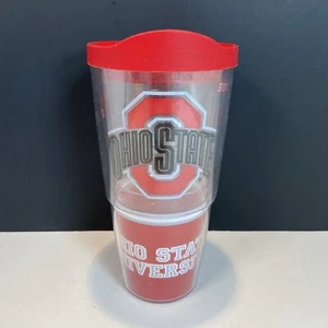 Ohio State Buckeyes Cup Tervis 24oz Double Walled Insulated Tumbler w/ Lid USA - Picture 1 of 9