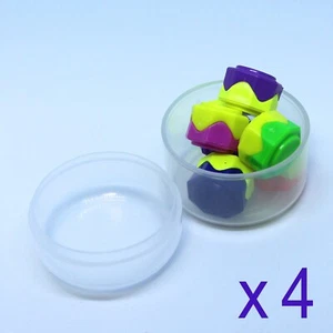 4SET=(Case+5pcs) x 4 Gonggi Korean traditional Stone Squid Konggi Catching Game - Picture 1 of 4