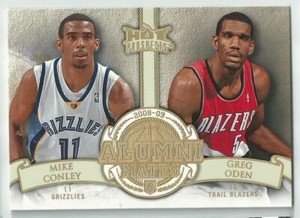 2008-09 Fleer Hot Prospects Mike Conley Greg Oden Alumni Mates #AM-14