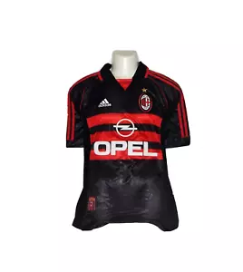 MAGLIA MILAN Vintage Maldini Weah Boban 1998-1999 no MATCH WORN Peurgia away - Foto 1 di 6
