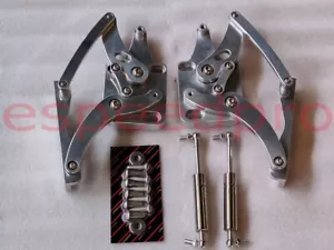 Kit completo de bisagras de capó de aluminio pulido Billet para Ford Mustang 1964-1966 - Imagen 1 de 3