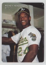 1991 Mother's Cookies Oakland Athletics Rickey Henderson #4 HOF