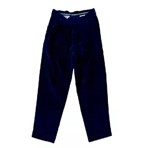 ROUNDTREE & YORKE Corduroy Pants Men's 34X30 Navy Blue PLEATED FRONT Waist 32” - Picture 1 of 4