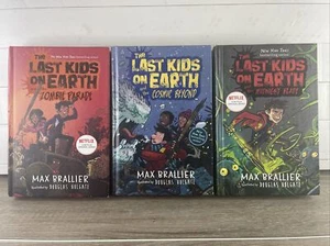 3 Book Lot The Last Kids on Earth Midnight, Cosmic, Zombie Max Brallier HC - Picture 1 of 3