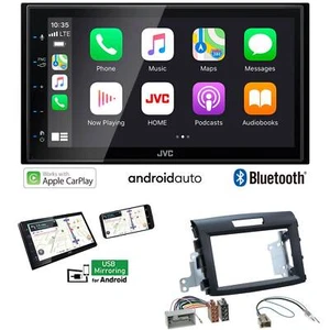 JVC 2-DIN Autoradio Apple CarPlay Android Auto für Honda CR-V IV Rubbertouch - Bild 1 von 8