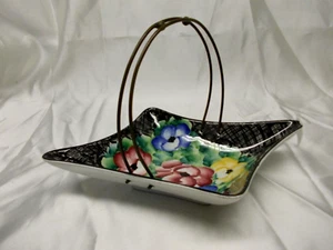 VECCHIO SVUOTA TASCHE IN CERAMICA LAVENO DEAM CON MANICO IN OTTONE - Picture 1 of 8