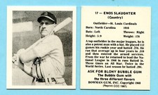 1948 Bowman Baseball Reprint # 17 Enos Slaughter -- St. Louis Cardinals