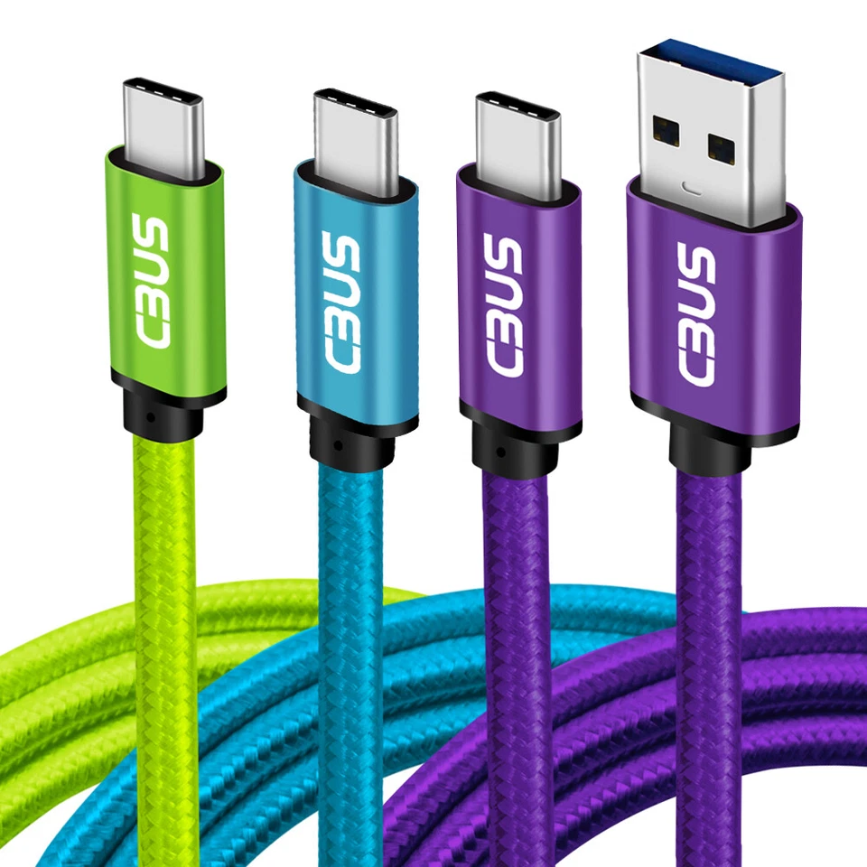 USB-C Cable Fast Charger Cable for Motorola Moto G Power, Moto G 5G, Moto G Play - Image 1 of 1