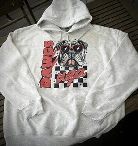 Felpa con cappuccio Georgia Bulldogs grigia S M L Xl 2xl 3xl - Foto 1 di 1