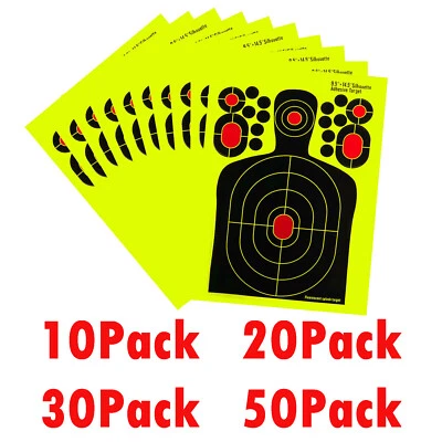 20-60Packs Shooting Targets Reactive Splatter Range Paper Target Gun Shoot Rifle