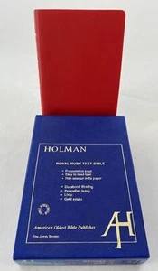 Holman Home Reading Text Bible 1976 KJV with BOX GREAT BRITAIN Vintage - Picture 1 of 12