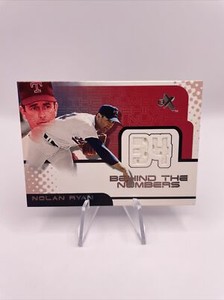 NOLAN RYAN 2001 Fleer EX - Behind The Numbers - Game Worn Spring Training Jersey