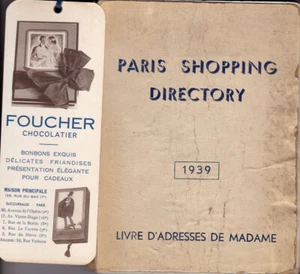 Hrsg.PARIS SHOPPING DIRECTORY "Le Livre d`Adresses de l`Art et du Gout Francais" - Picture 1 of 12
