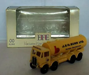 EFE 10602 AEC Mammoth 8 ruote cisterna J & H Bunn Ltd calibro 1:76 OO in scatola - Foto 1 di 4