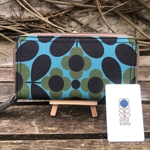 Orla Kiely Damen Blumenfliese große Geldbörse Vinyl Geldbörse - Bild 1 von 4