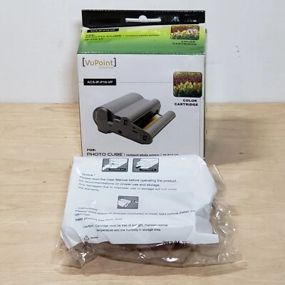 VuPoint Color Cartridge ACS IP P10 VP for Photo Cube Compact Printer New in Box - Image 1 of 4