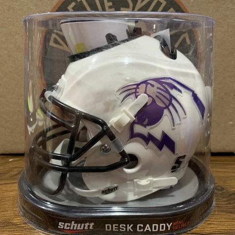 Northwestern University Wildcats (White) NCAA Schutt Mini Helmet Desk Caddy Cover