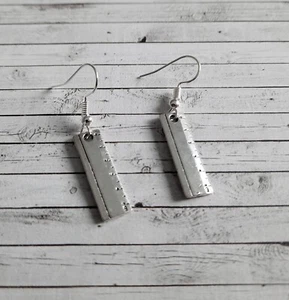 Thank You Teacher Ruler charm earrings - Picture 1 of 2