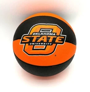 OKLAHOMA STATE COWBOYS NCAA MINI SIZE 7.25" RUBBER BASKETBALL FREE SHIPPING - Picture 1 of 2