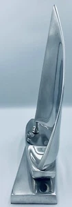 Sailboat Sculpture Sailing Aluminium Boat Desk Paperweight elegant 80s Vtg Ship - Picture 1 of 15