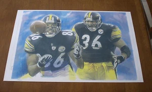 STEELERS HINES WARD & JEROME BETTIS 11" x 17" PRINT - Picture 1 of 1